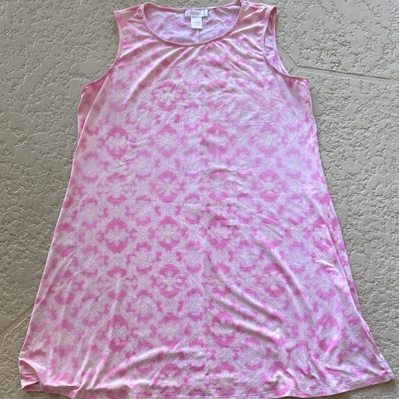 Stella Parker Other - Elegant Pink Floral Sleeveless Pajama Dress